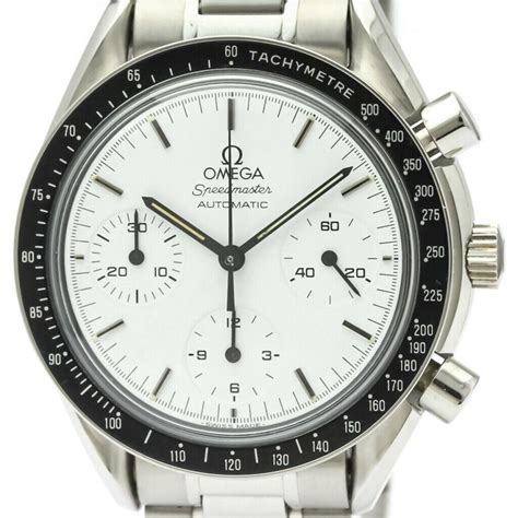 omega speedmaster white face|white face omega speedmaster automatic.